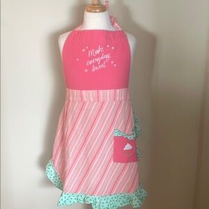 EUC~St. Nicholas Square “Make Everyday Sweet” Double Tie Pocket Decorative Apron